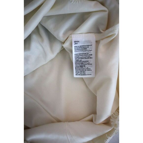 Thalia Sodi 12208 Women's Sz Small Iced Ivory Embroidered Lace Sleeveless Top - Picture 6 of 9